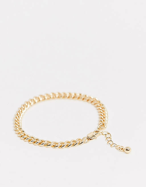 Pieces chain bracelet in gold