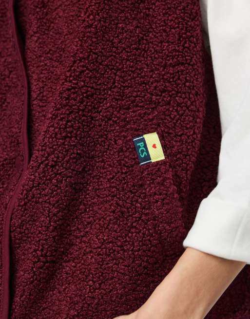 Pieces - Chaleco rojo oporto, 4 de 6