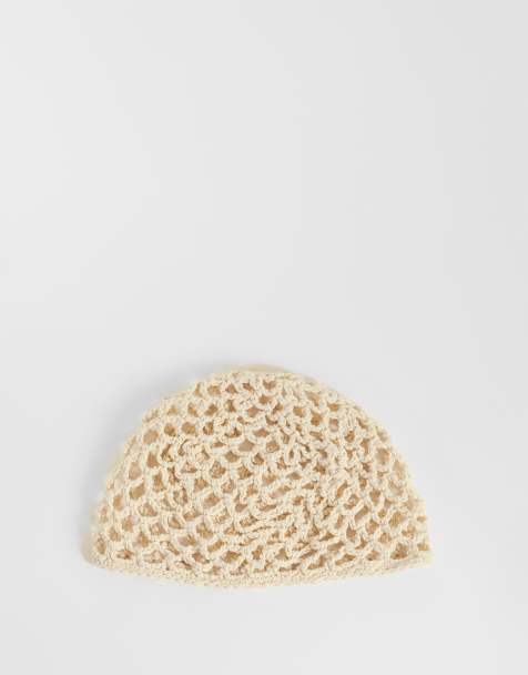 Pieces chapeau crochet crème - view 1