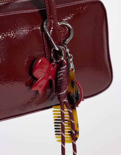 Pieces charm per borsa con specchio e pettine rosso, 3 di 3