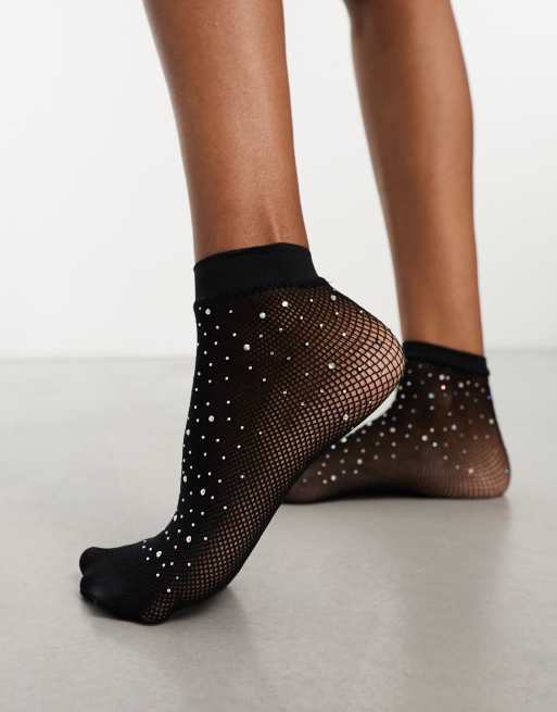 Baskets chaussettes à strass