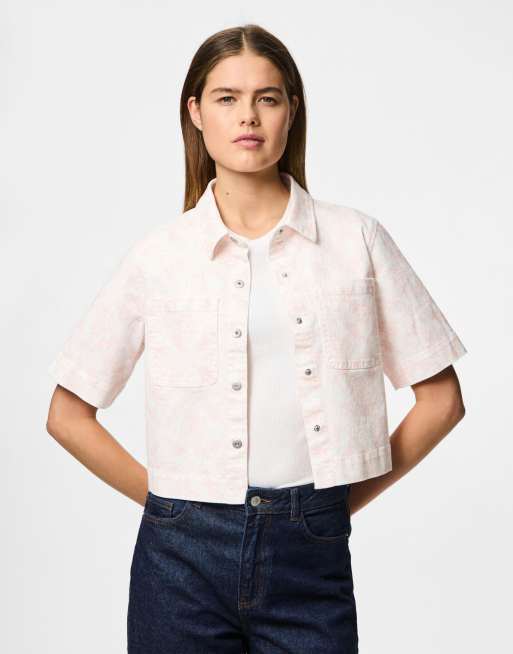 Pieces - Chemise à manches courtes - Aigrette