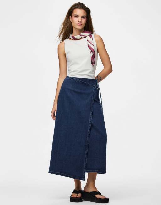 Pieces - Chemise en jean - Bleu foncé, 3 de 6