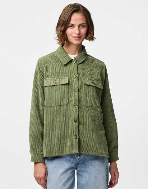 Pieces - Chemise - Vert olive - view 1