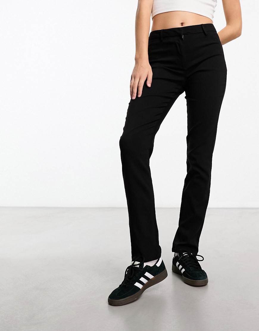 Pieces chino trouser in black