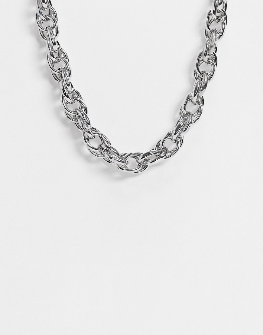 Pieces chunky link necklace in silver
