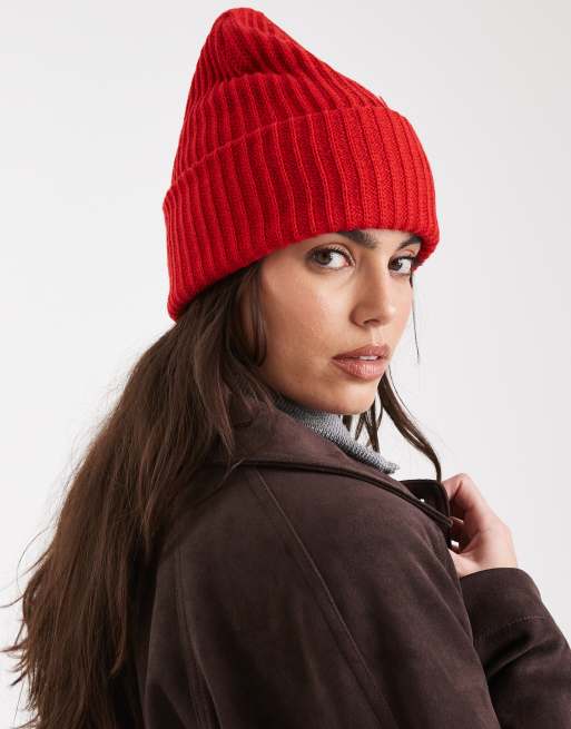 Super Soft & Thick Slouchy Beanie Hat For Men & Women - Perfect For Fall & Winter, Red - View #9