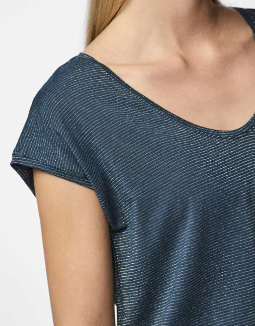 Pieces – Ciemnozielony T-shirt, 4 z 7