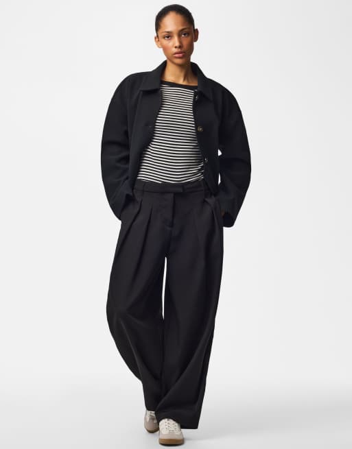 Pieces Coat in black, 3 of 7