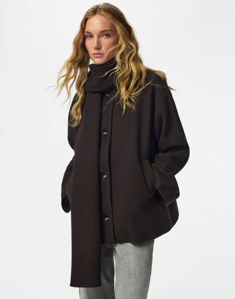 Pieces Coat in black - view 1