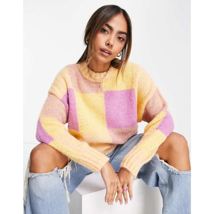 Pink and yellow on sale jumper