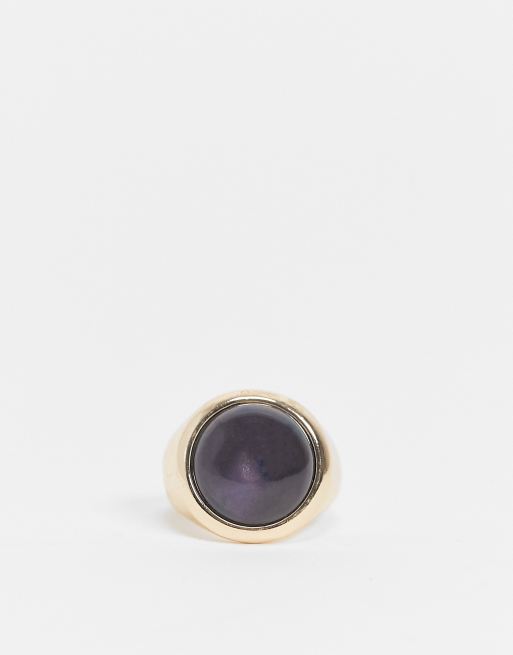 Pieces colour changing mood ring in gold