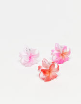 7 Fermagli Per Capelli A Fiore - Multicolore, Rosa, Per Donne E Ragazze, Festa E Matrimoni - Foto 9