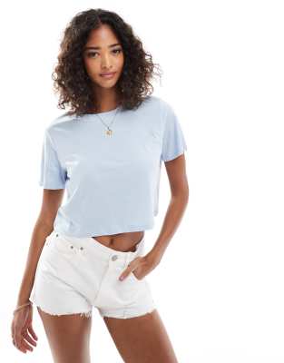 Pieces Cropped Short Sleeve T-shirt
