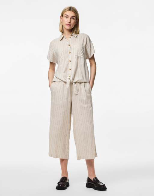 Pieces - Culottes in berkenwit