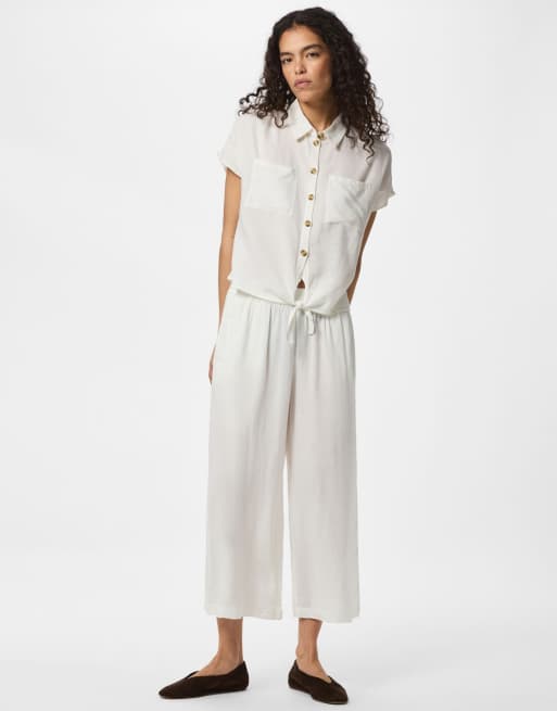 Pieces culottes in bright white, 5 of 7