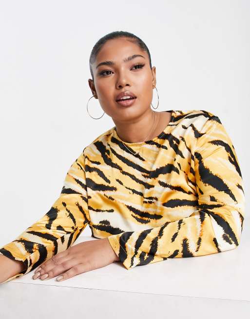 Tiger print clearance dress