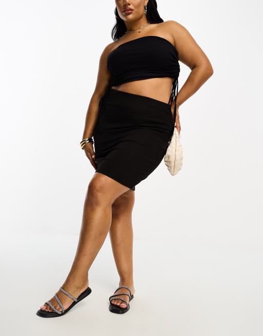 High waisted pencil outlet skirt plus size