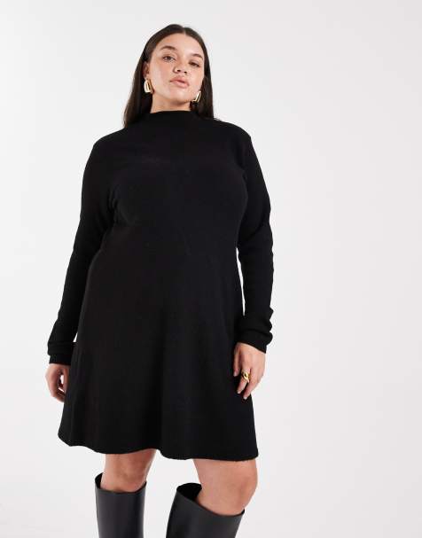 black tie dressed Lace-Sleeve La Femme Plus-Size Formal Dress