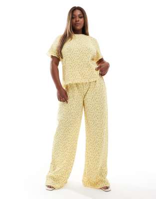 Pieces Plus Pieces Curve Mini Plisse Baby Tee