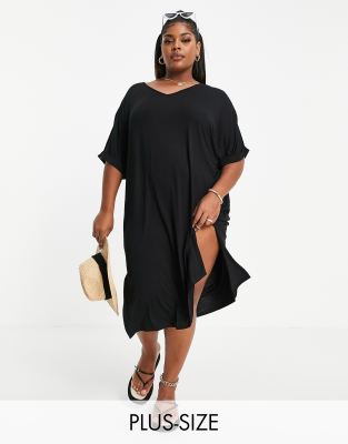 Robe D'Été Longue Femme – Col V, Rayures Et Imprimé Tie-Dye, Taille S à 3XL – Style Bohème Et Décontracté - 2