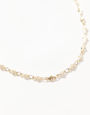 PIECES PLUS PIECES CURVE STRING HEART NECKLACE 