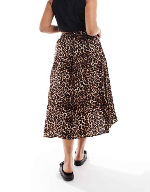 Mid length shop leopard skirts 5xl