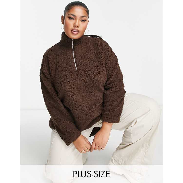 Zip up sale teddy jumper