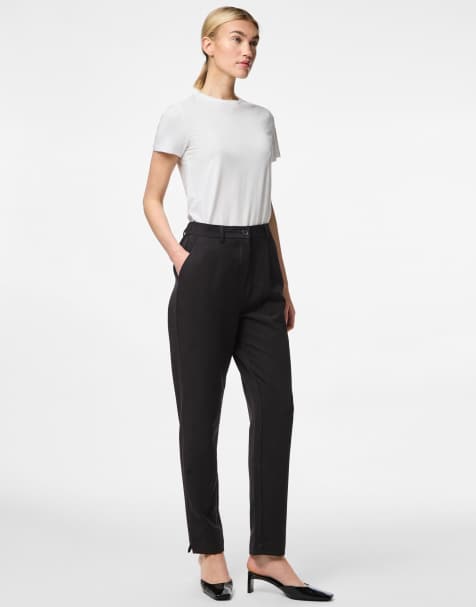 Pieces Trousers in black