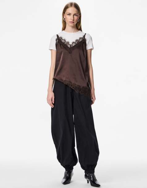 Pieces Trousers in black