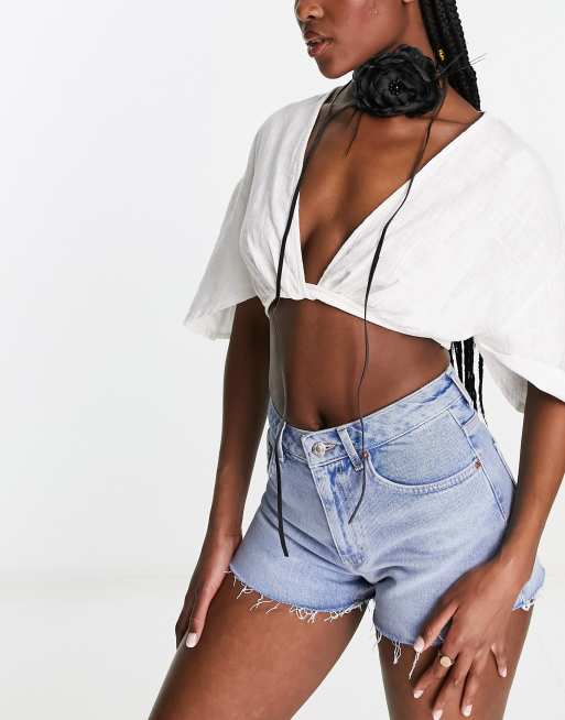Pieces – Czarny naszyjnik typu choker z kwiatkiem , 2 z 4