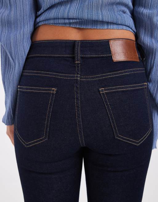 Pieces Daisy højtaljede skinny-jeans i mørk indigoblå, 5 af 5
