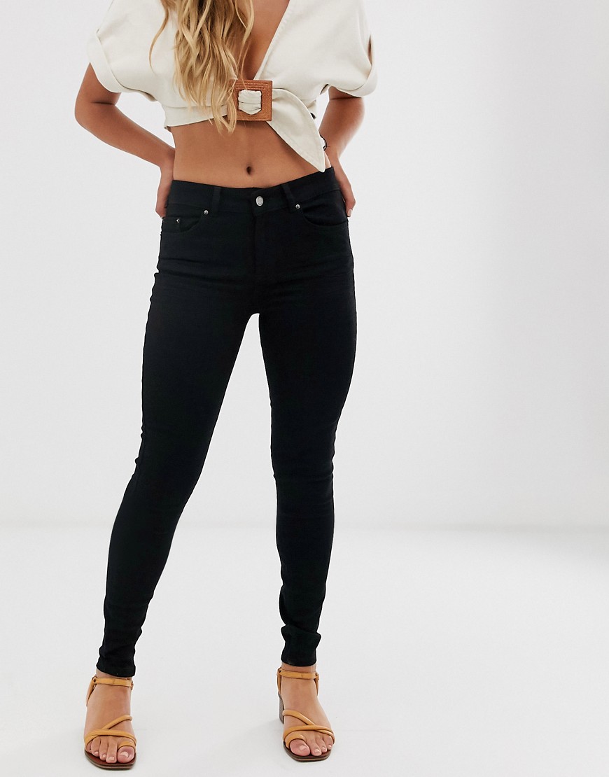 Pieces - Delly 'stay black' skinny jeans-Zwart