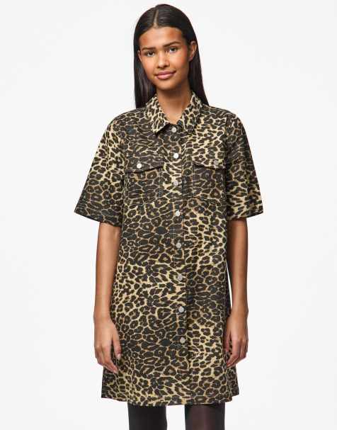 Pieces Denim dress in black - view 1