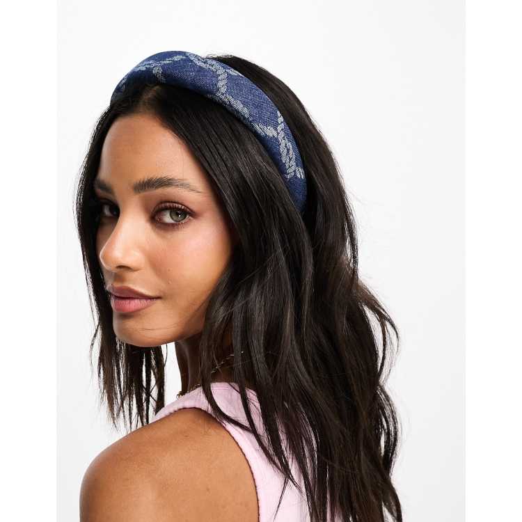 Denim headband deals