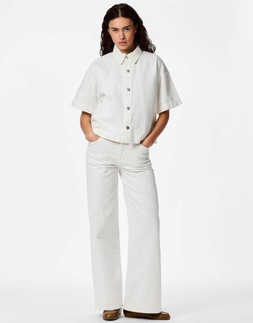 Pieces - Denim jack in felwit, 3 van 7