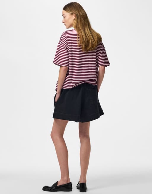 Pieces Denim shorts in black, 4 of 4