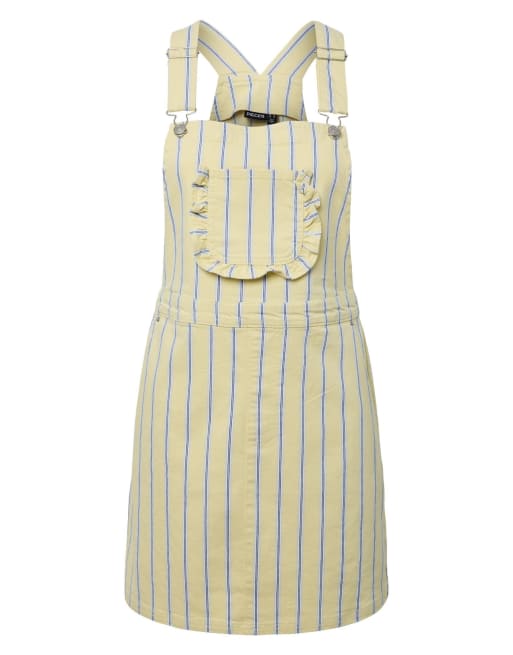 Pieces denimklänning i french vanilla, 6 av 7