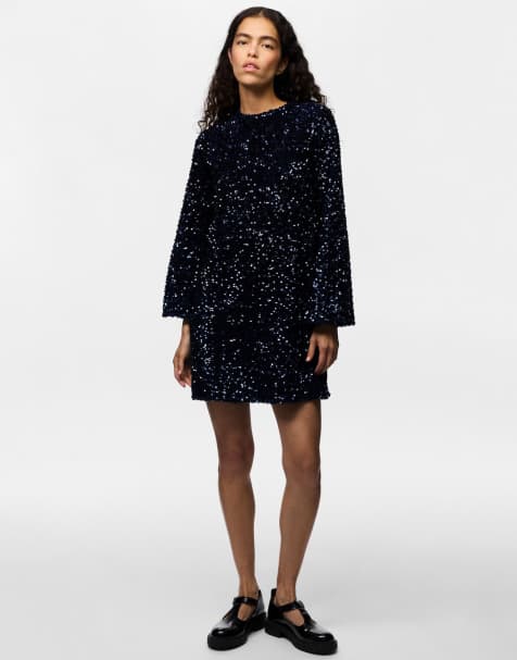 Pieces Dress in maritime blue - view 1