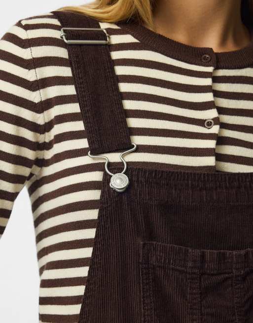 Pieces Dungarees in ganache1, 4 of 7