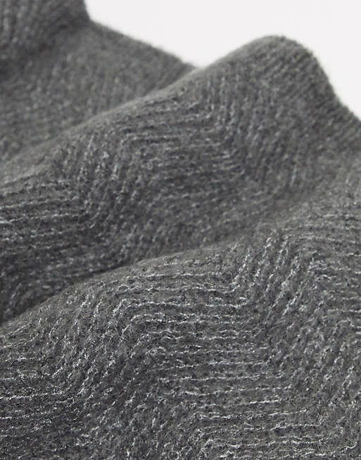 Accessoires Écharpes Écharpes en tricot Asos \u00c9charpe en tricot gris clair style d\u00e9contract\u00e9 