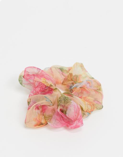 Scrunchie Elastico Per Capelli Fantasia A Fiori 