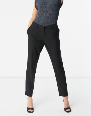 Pieces - Elegante Zigarettenhose in Schwarz