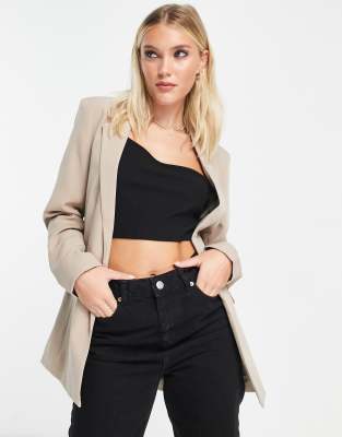 Pieces – Eleganter Blazer in Beige