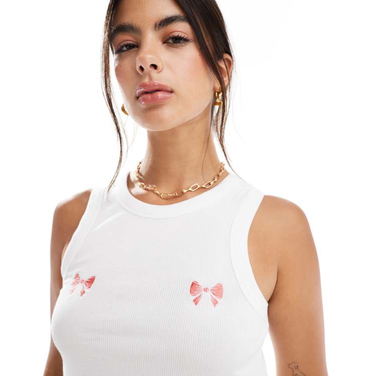 トップス KIRSH/Ribbon point terry sleeveless RIBBON POINT TERRY SLEEVELESS [PINK] - KIRSH | 60% - Asian