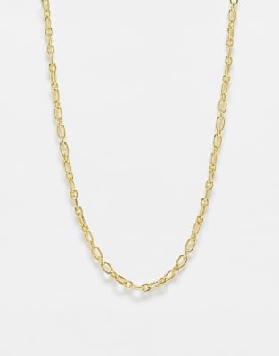 exclusive 18k plated chain necklace in gold