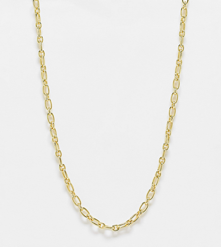 exclusive 18k plated chain necklace in gold
