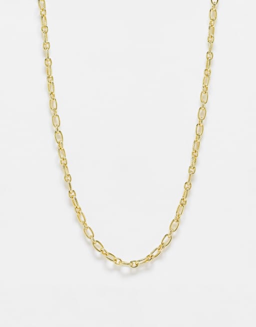 Pieces exclusive 18k plated chain necklace in gold