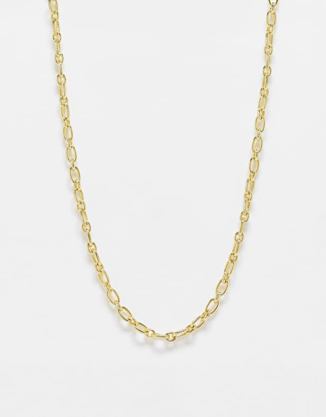 Pieces exclusive 18k plated chain necklace in gold