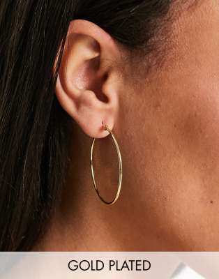 Exclusive 18K plated large hoops in gold